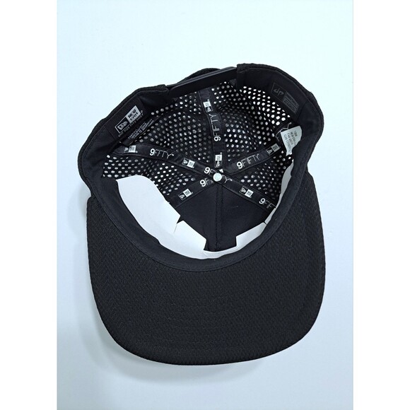 New Era 9Fifty Dude Perfect Logo Snapback Hat Black Yellow Mesh Back Diamond - Picture 6 of 8